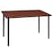 Regency Kee Folding Tables, 42 W, 24 L, 29 H, Wood, Metal Top, Cherry MTF4224CHBK - alternate 1